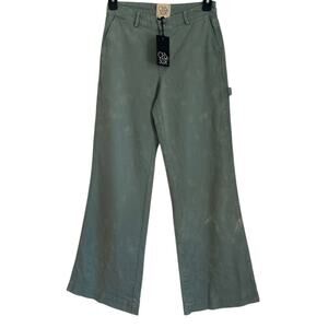 NWT Chaser Wide Leg High-Rise Pants, Green, Women's Size Small